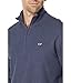 vineyard vines Men's Saltwater Quarter-Zip Pullover Sweater, Deep Bay, Large