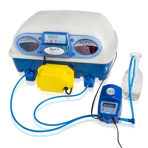 Borotto Real 24 Expert | Couveuse Oeuf Automatique 24 Oeuf ou 96 Petit avec Retournement Automatique, Contrôle de la Température et Humidificateur...