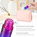 JIUWU 5ml Rose-Blue Gradient Glass Stainless Ball Roller Bottles Essential Oils/Perfume/Aromatherapy/Organic Beauty Vials Container with Silver Cap, Pack of 10