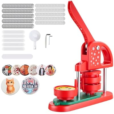 VEVOR Máquina para Hacer Insignias de 32/58/75 mm, Máquina para Fabricar Chapas 300 Juegos de Botones, Mango Ergonómico Reforzado, para Crear Insignias (58 mm&100 Botones) | Ya disponible en tu tienda friki favorita! En mundofriki.es! VEVOR Máquina para Hacer Insignias de 32/58/75 mm, Máquina para Fabricar Chapas 300 Juegos de Botones, Mango Ergonómico Reforzado, para Crear Insignias (58 mm&100 Botones) | Ya disponible en tu tienda friki favorita! En mundofriki.es!