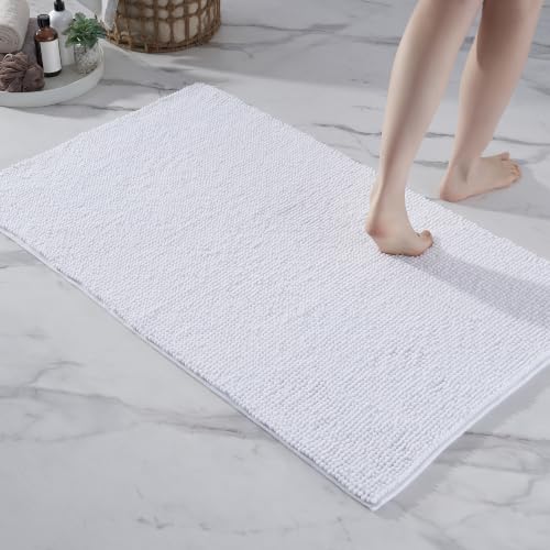 Decomira Badematte rutschfest | Als Badteppich Set kombinierbar | Badezimmer-Teppich Bad-Vorleger waschbar aus Chenille… – Ansicht 1