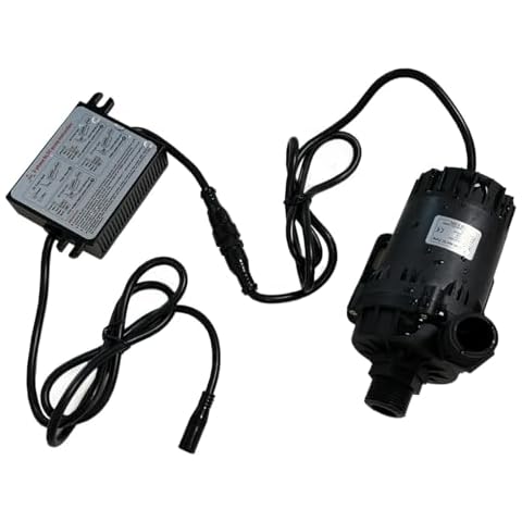 SHYSKY Heavy Duty Low Noise 24V 120W Micro Brushless DC Water Pump DC60G-24120S-1 39ft 1003GPH, DRY RUN Protection, For Cooling Circulation Pressure Sys Cover