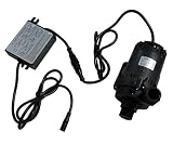 SHYSKY Heavy Duty Low Noise 24V 120W Micro Brushless DC Water Pump DC60G-24120S-1 39ft 1003GPH, DRY RUN Protection, For Cooling Circulation Pressure Sys