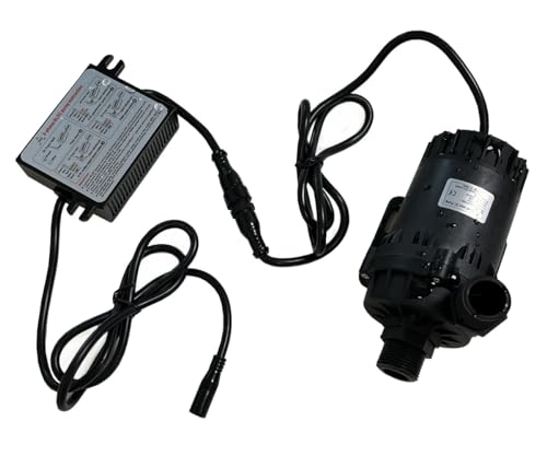 SHYSKY Heavy Duty Low Noise 24V 120W Micro Brushless DC Water Pump DC60G-24120S-1 39ft 1003GPH, DRY RUN Protection, For Cooling Circulation Pressure Sys