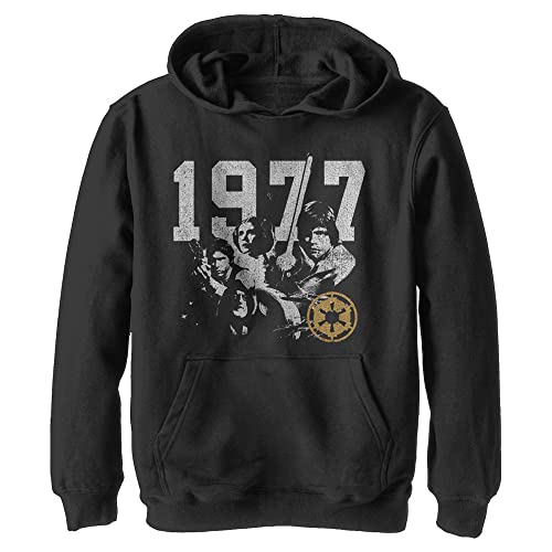 Sweat à capuche Star Wars enfant au style rétro Rebel Group noir XL