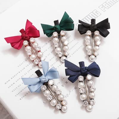 Amazon.com: Fashion Handmade Ribbon Bowknot Rhinestone Pearl 