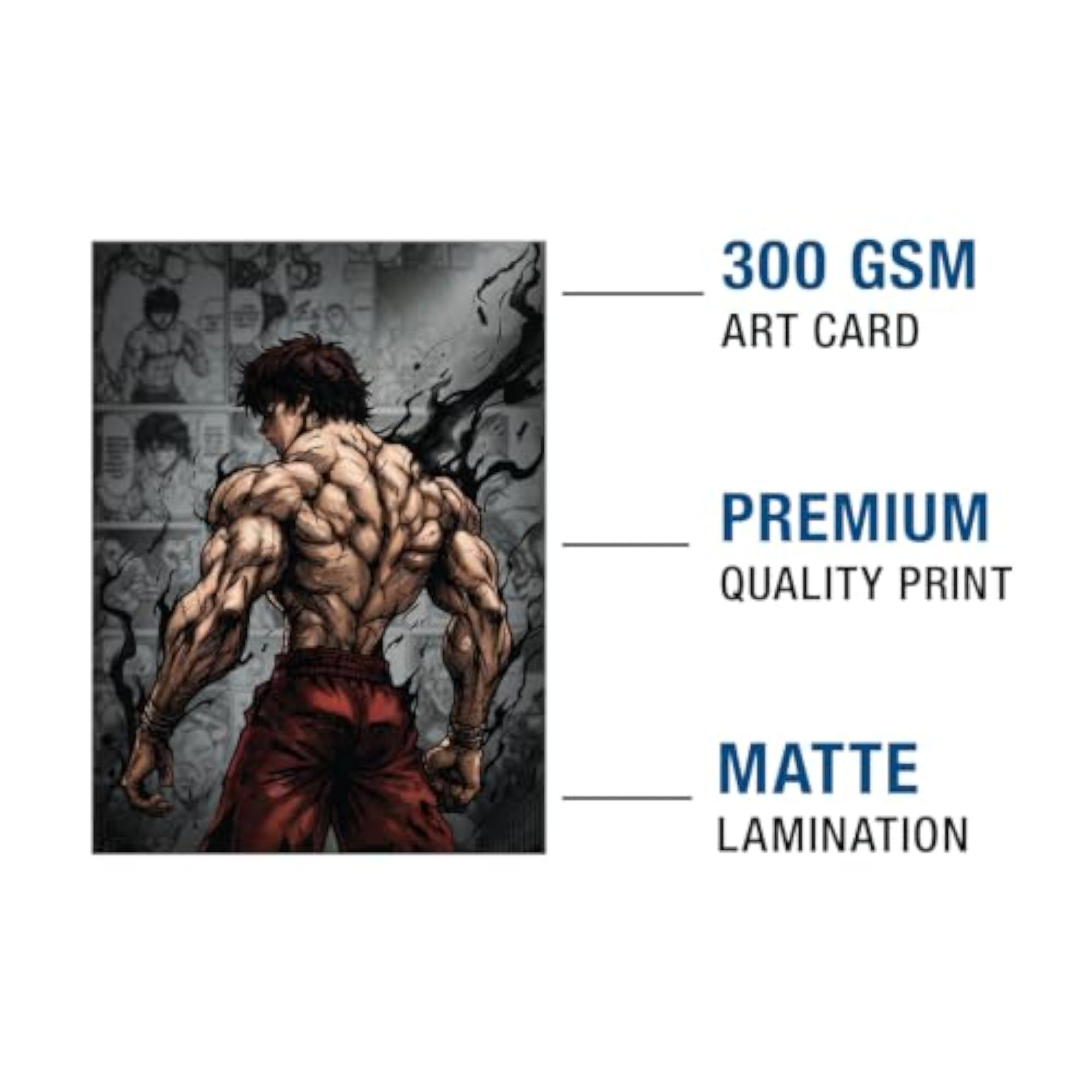 Anime Poster with Frame, Manga Wall Art for Gaming Room