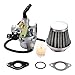 GOOFIT Carburatore 19 con Filtro Aria con Filtri Carburante del Guarnizione Choke Sostituzione per 50cc 70cc 90cc 110cc ATV Quad Scooter Go Kart Pocket Bike