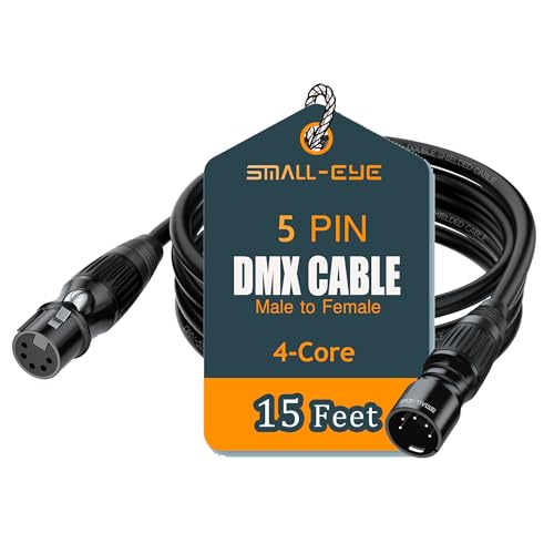 SMALL-EYE 5 Pin DMX Cable 15 ft 1 Pack –