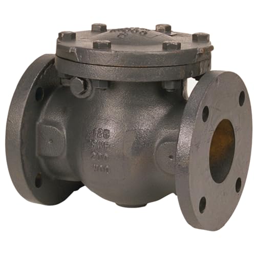 NIBCO Fig No F-918-B, 3 in. Cast Iron Check Valve, Cast Iron, Swing, Flanged, Flanged