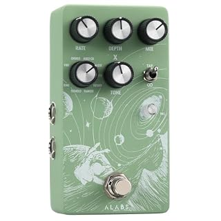 ALABS NOVADRIFT Modulation Guitar Pedal | 9-in-1 Multi-Mod Effects Rotary, Chorus, Flanger, Tremolo | Built-in Expression, True Stereo, Analog Dry-Through, Tap Tempo, Selectable True Bypass/Buffer - Les Beatles, Paul McCartney, John Lennon, RIngo Starr, George Harrison