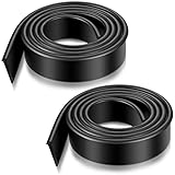 Tondiamo 72 Inch Black Shower Door Bottom Seal Shower Door Seal Strip Waterproof Trim for Home Bathroom