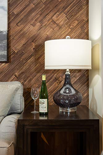 mywoodwall 3D Wandverkleidung Holz Braun Inkl Doppelseitiges Klebeband...