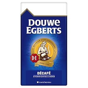Douwe Egberts Filterkoffie Décafé (2 Kilogram, Intensiteit 05/09, Medium Roast Cafeïnevrije Koffie), 6 x 500 Gram