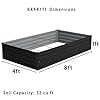 Foxlang 8x4x1ft(2 Pack) Galvanized Raised Garden Bed,Outdoor Planter Box Metal Patio Kit Planting Bed for Vegetables Flowers Herb,Black #1