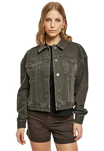 Veste en jean Urban Classics coupe ajustée en coton biologique résistant pour femme