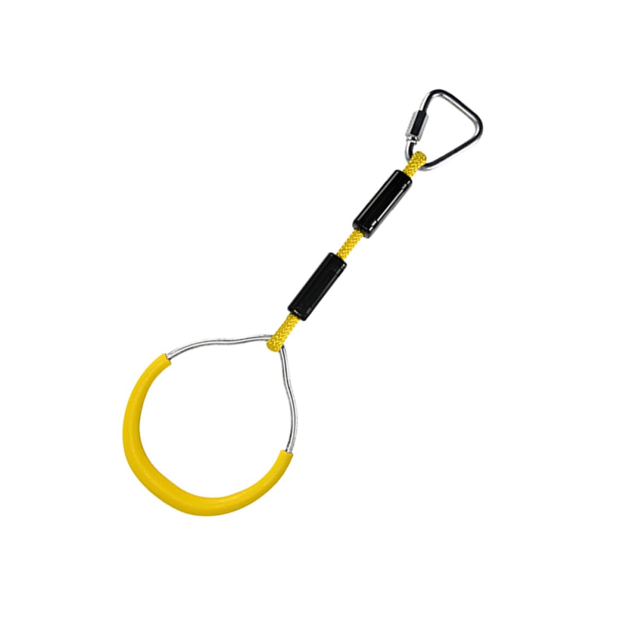 Ciieeo Set 2 Pezzi Anelli da Ginnastica per in Plastica Gialla Anello da Arrampicata per Giochi All’Aperto Anelli Fitness per Parco Giochi e Altalene Attrezzatura Sportiva per