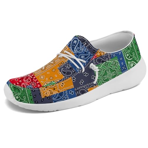 Quorax Loafers for Women Men Paisley Slip-on Sneakers Casual Shoes Gifts for Men Women3