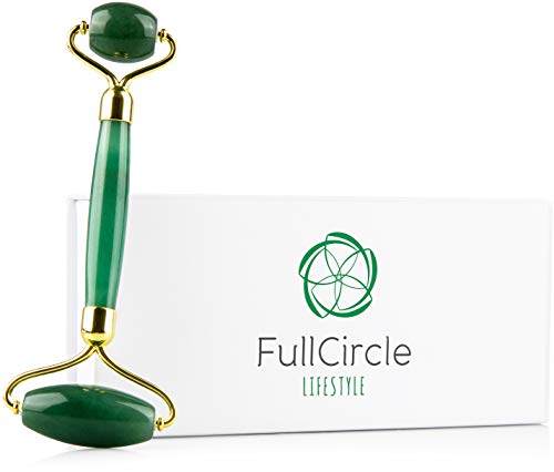 Jade Roller For Face By FullCircle Lifestyle - Premium Quality 100% Natural Jade Roller Face Massager