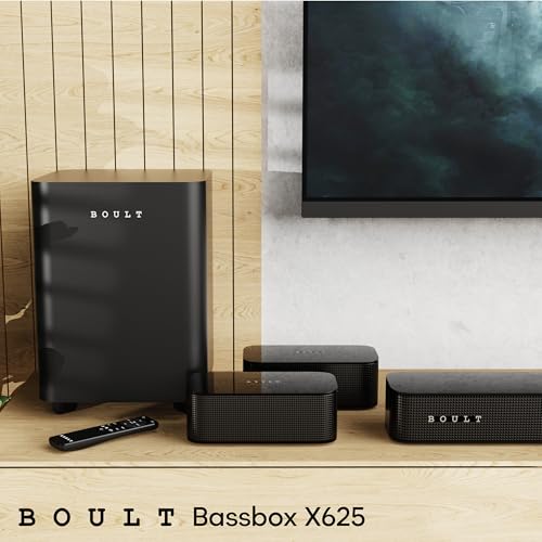 Boult Newly Launched X625 5.1ch Dolby Digital 625W Bluetooth Soundbar with Down-Firing Subwoofer Surround Sound Home Theatre, Dedicated DSP, USB/HDMI/AUX & Optical Fiber Connectivity Speaker for TV 13 41W4hbfUoeL