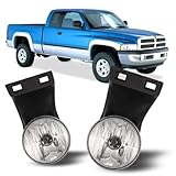 Winjet WJ30-0184-09 OEM Series for [1994-2002 Dodge RAM] Clear Lens Fog Light CH2592120 CH2593120