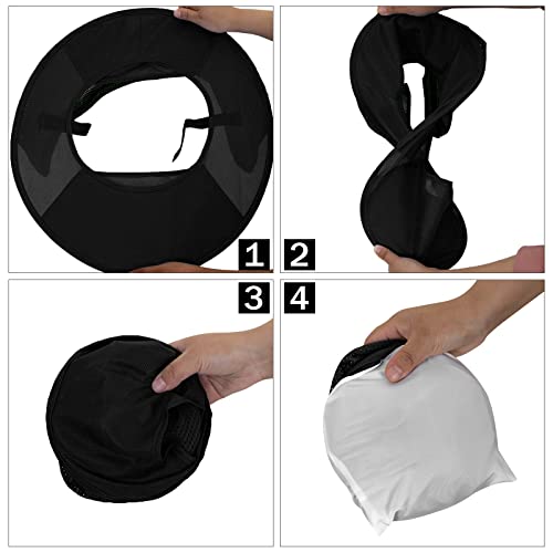 TCCFCCT Hard Hat Sun Shade, Full Brim Neck Shield, 2Packs, Hard Hat Not Included