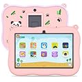 PRITOM Tablet per bambini da 7 pollici, tablet per bambini con WiFi, 32 GB ROM, 512 GB Expand, Bluetooth, controllo bambini, app preinstallate, apprendimento, tablet educativo per bambini con caso