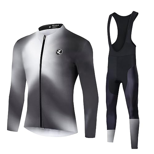 UGLY FROG Newest Trajes de Ciclismo para Hombre con Forro Térmico Manga Larga para Invierno Conjunto Almohadilla de Asiento + Almohadilla de Gel