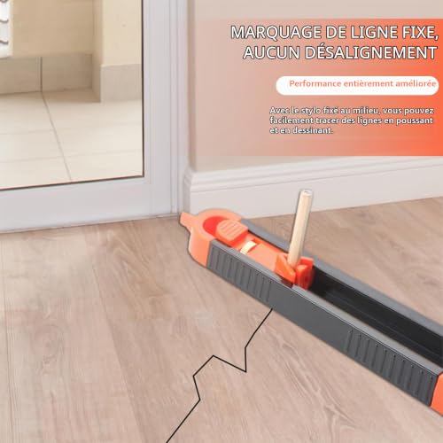 Jauge De Contour Avec Serrure, Outil De Scribe De Jauge De Contour, Duplicateur De Forme Irrégulière Avec Serrure, Jauge De Contour Précise, Contour Gauge Duplicator Avec 3 Crayons – vue 6