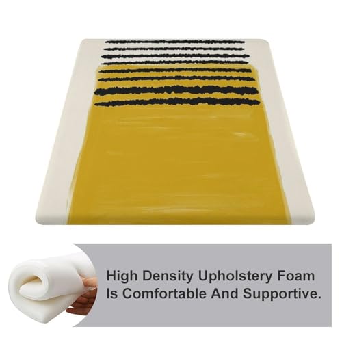 Cojín de espuma viscoelástica cuadrado de 38x35 cm con funda lavable para silla de comedor 4