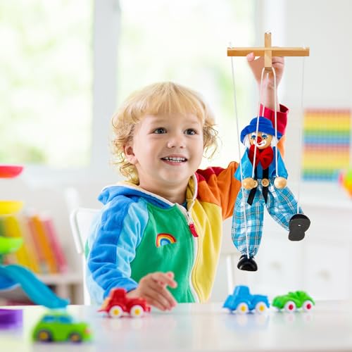 Meooeck LYN-MEOOECK-250 6 Pack Wooden Marionette Puppets Pull String Puppets thumb #4