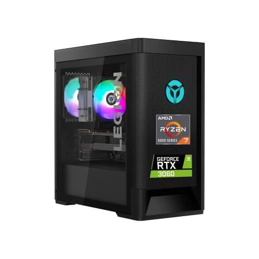 Lenovo Legion Tower 5 Gaming Desktop, AMD Ryzen 7 5700G Processor, GeForce RTX 3060 LHR Graphics, 32GB RAM, 1TB PCIe SSD + 2TB HDD, HDMI, DP, Wi-Fi 6, Wired Keyboard & Mouse, Windows 11 Home, Black