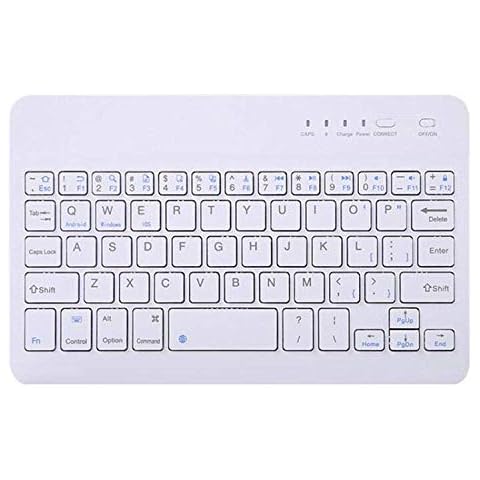 GOODTEL Bluetooth Keyboard - White color Cover