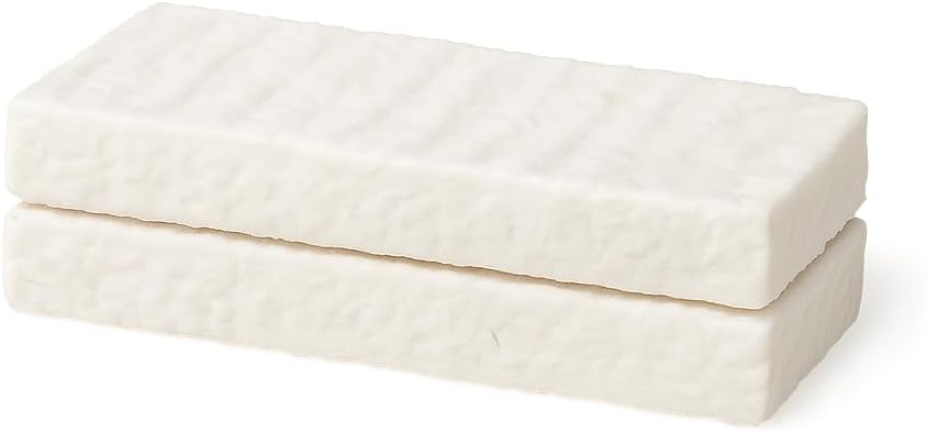 Ceramic Wool Sponge 2pcs x 30x10x3cm Bioethanol Fireplace Firebox Safety Extend Fire Life Ethanol Tabletop Smokeless Fires