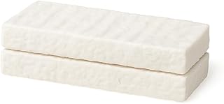 Ceramic Wool Sponge 2pcs x 30x10x3cm Bioethanol Fireplace Firebox Safety Extend Fire Life Ethanol Tabletop Smokeless Fires