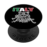 Italien Eishockey-Liebhaber Trikot – italienische Hockey-Team-Fans PopSockets mit austauschbarem PopGrip