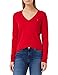 Produktbild Tommy Hilfiger Damen Strickpullover Heritage V-Nk Sweater mit V-Ausschnitt, Rot (Apple Red), M