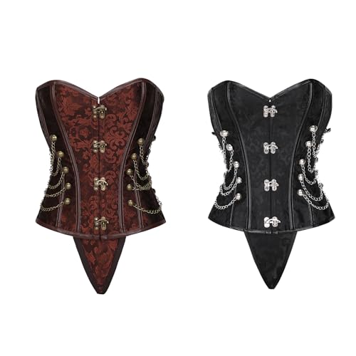 Corset rétro victorien confortable contre la mauvaise posture en fête - 5