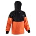 Grundens Gage Ragnar Softshell Fleece PVC Pullover size XL, Black and Orange