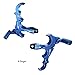 xxiaojun Composite Bow and Arrow Release, 3 or 4 Finger, Thumb Release Aluminum Alloy Assist for Compound Bow Accessory, Adjustable Sensitivity, Sports Competition. (Blue)