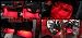 2 Piece Interior Footwell Trunk Light Strips Under Dash Kit (Red)