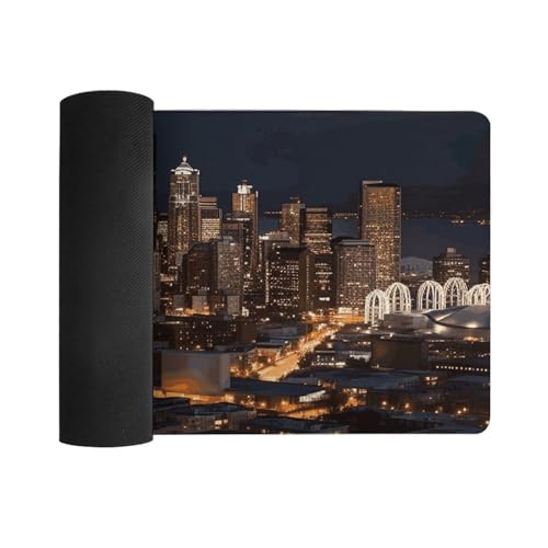 City Seattle Desk Mat alfombrilla de ratón de goma antideslizante miniatura 3