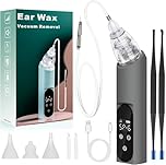 Ear Vacuum Wax Removal Tool, 6 Levels Electric Strong Suction Ear Vacuum Wax Remover, USB Charge Ear Cleaner Ear Wax Vacuum, Ear Wax Suction Remover Device for Adults and Kids