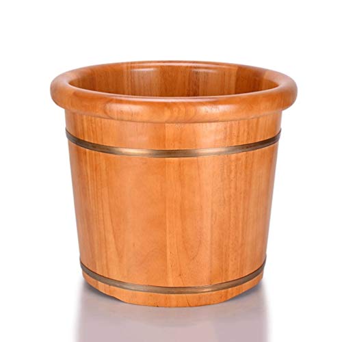 Spa de pies de madera tipo barril para pedicura