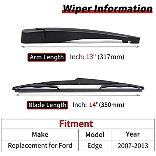 Replacement For Ford Edge 2007-2014 Rear Windshield Back Wiper Arm Blade Cover Cap Oe:9T4Z-17526F #TOP1