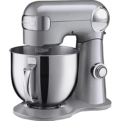 Cuisinart Sm-50Bc 5.5-Quart Stand Mixer Brushed Chrome Silver Lining Bundle With 1 Yr Cps Enhanced Protection Pack #TOP1