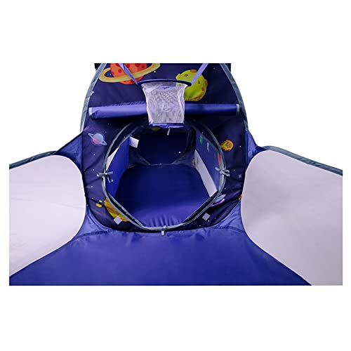 Ttloj Gift 3Pc Rocket Ship Kids Play Tent, Ball Pit, Crawl Tunnel, Toddlers Playhouse Castle Toys, Baby Boys Girls Gift For 3 4 5 6 7 Year Old, Outdoor Indoor(Balls Not Included) #TOP3