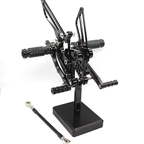 Krace Motorcycle Rearsets Foot Pegs Rear Set Footrests Brake Shift Pedals Fully Adjustable Foot Boards Fit For Kawasaki Ninja Zx6R Zx636 2009 2010 2011 2012 2013 2014 2015 2016 2017 2018 2019 #TOP4