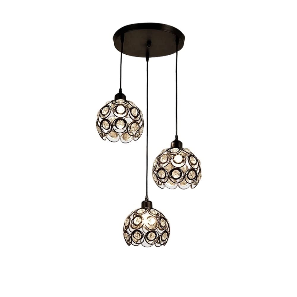 Led prendant E27 suspension cristal luminaire plafonnier salon moderne