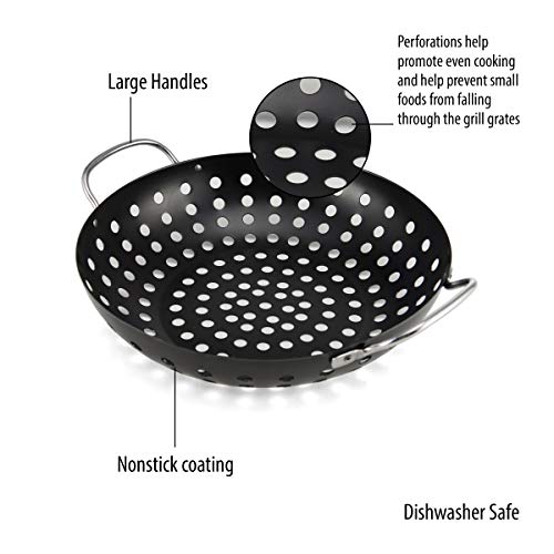 Wok barbecue pour légumes grillés Farberware soirées d'été